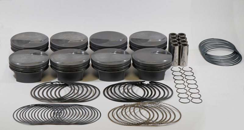 Mahle MS Piston Set BBC 489ci 4.280in Bore 4.25in Stroke 6.385in Rod .990 Pin 18cc 10.1 CR Set of 8 thumbnail 2