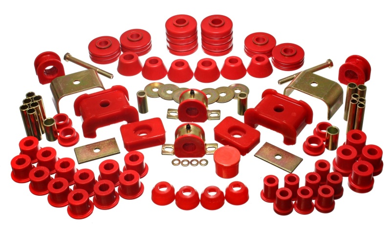 Energy Suspension 73-80 Chev/GMC 4WD w/Aftermarket Front Springs Red Hyper-Flex Master Bushing Set thumbnail 5