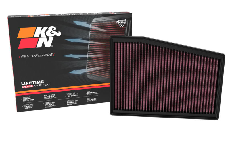 K&N 22-23 Cadillac CT5 V8-6.4L Replacement Air Filter thumbnail 2