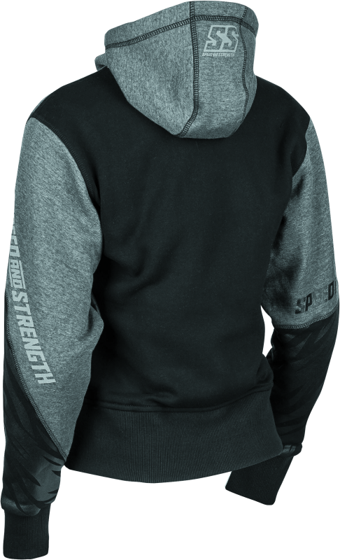 Speed and Strength Cat Outa Hell Hoody Grey/Black Womens - XS thumbnail 4