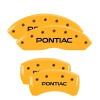 MGP 4 Caliper Covers Engraved Front & Rear Pontiac Yellow Finish Black Char 2007 Pontiac Solstice thumbnail 8