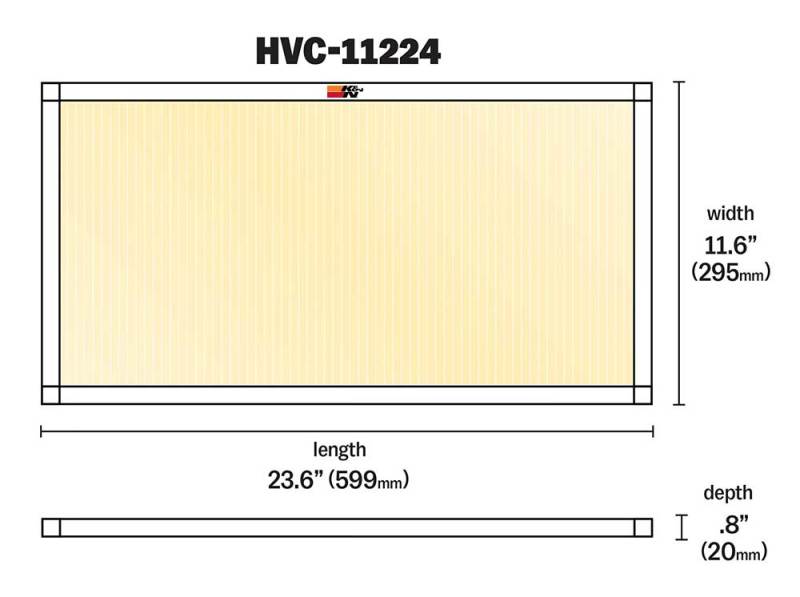 K&N HVAC Filter - 12 x 24 x 1 thumbnail 8