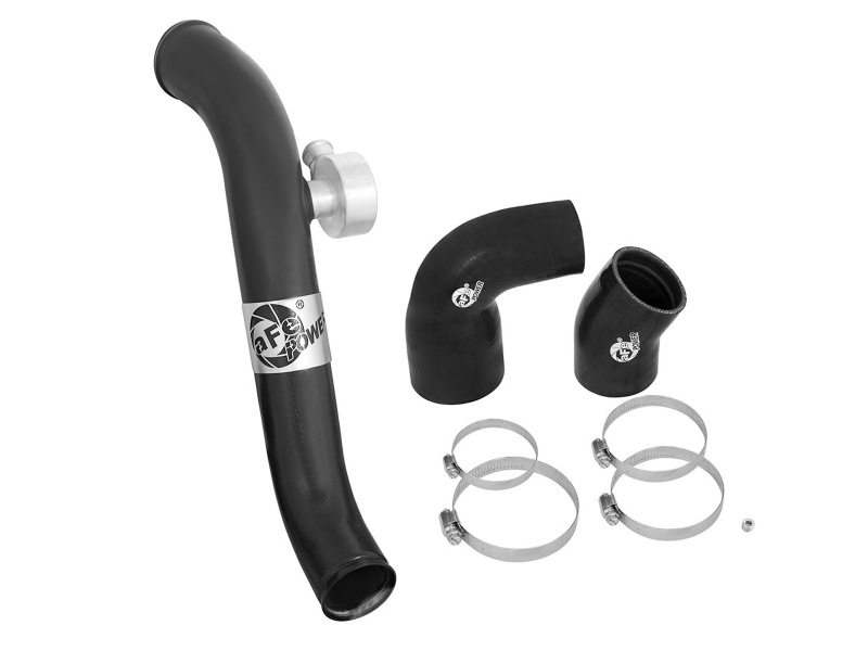 BladeRunner 2-1/2 IN Aluminum Hot Charge Pipe Black