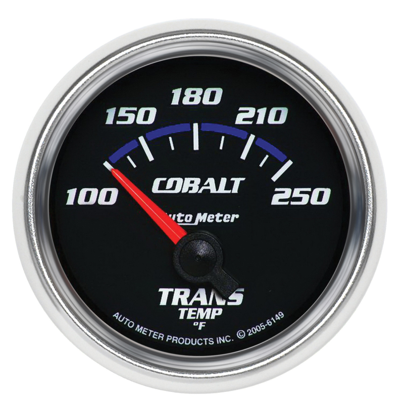 Autometer Cobalt 2-1/6in 100-250 Degree F Transmission Temperature Gauge