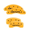 MGP 4 Caliper Covers Engraved Front & Rear Denali Yellow finish black ch thumbnail 8
