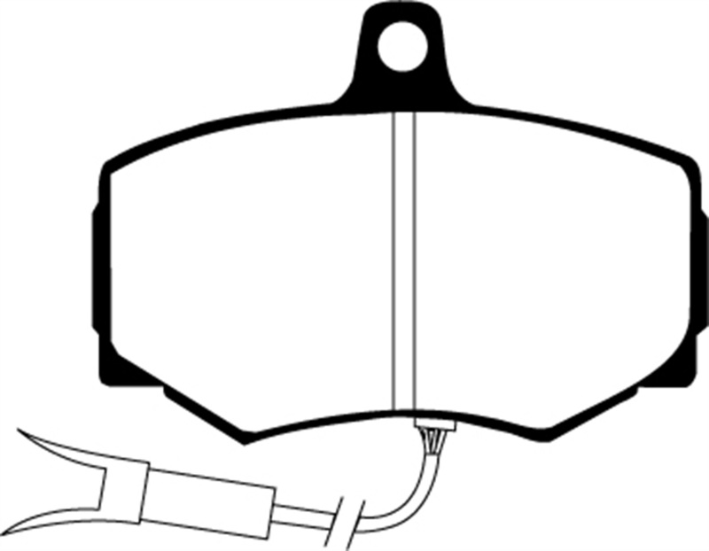 EBC 88-89 Jaguar XJ6 3.6 Redstuff Front Brake Pads thumbnail 2