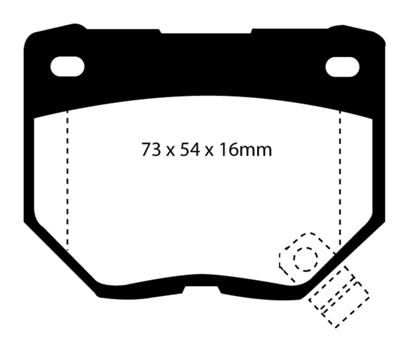 EBC S4 Brake Pad and Rotor Kit (1x ebcUSR728, 1x ebcDP3826C) thumbnail 4