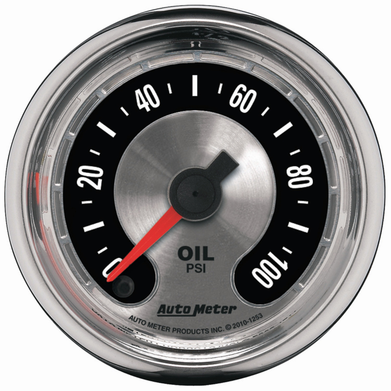 Autometer American Muscle 52mm Full Sweep Electric 0-100 PSI Oil Pressure Gauge thumbnail 7