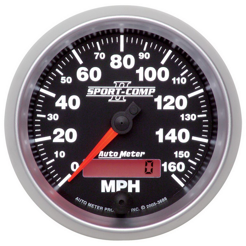 Autometer Sport-Comp II 3-3/8in 0-160MPH In-Dash Electronic Programmable Speedometer thumbnail 4