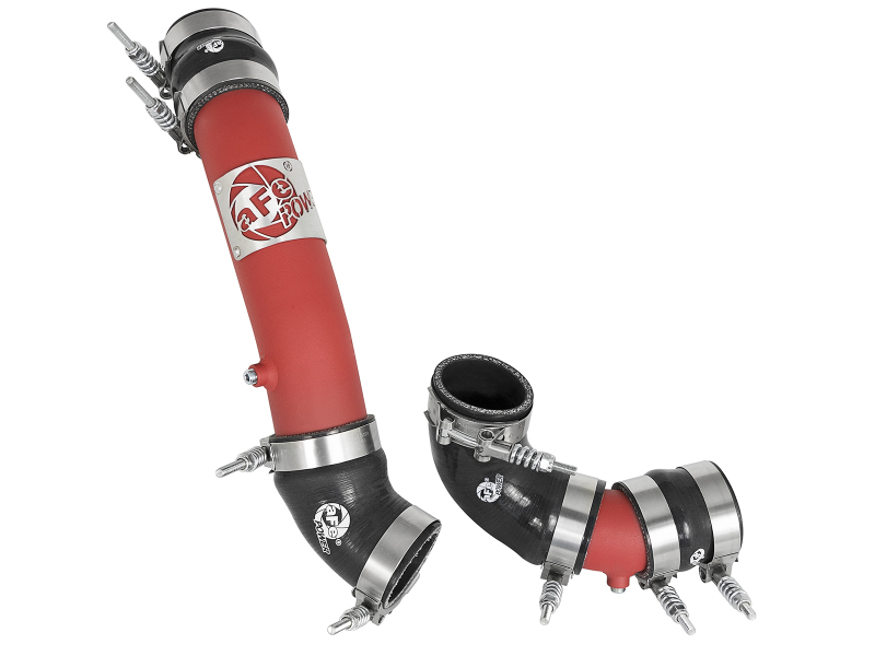 BladeRunner 2-1/4 IN & 2-1/2 IN Aluminum Hot and Cold Charge Pipe Kit Red