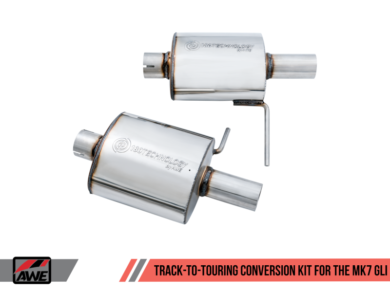 AWE Tuning 18-21 Volkswagen Jetta GLI Mk7 Touring Edition Exhaust Conversion Kit thumbnail 4