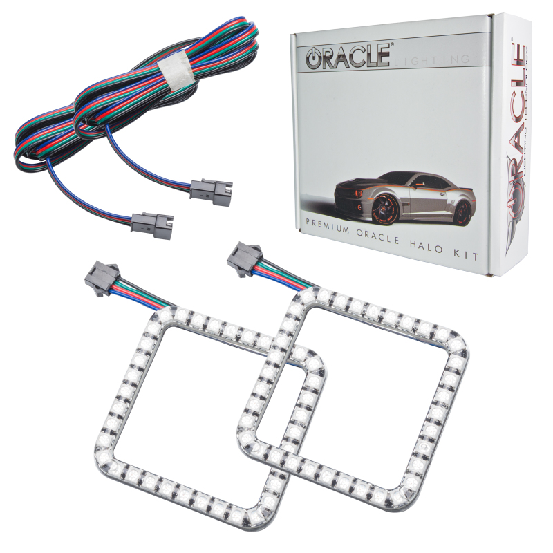 Oracle Ford F-250/350 05-07 LED Fog Halo Kit - ColorSHIFT thumbnail 3