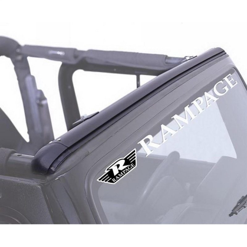 Rampage 1997-2006 Jeep Wrangler(TJ) Windshield Channel - Black thumbnail 3