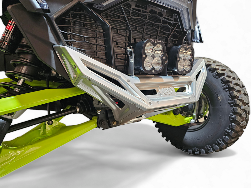 Elektric Offroad 2022-2025 Polaris Rzr Pro R/ Pro S/Turbo R Billet Front Winch Bumper Anodized Clear