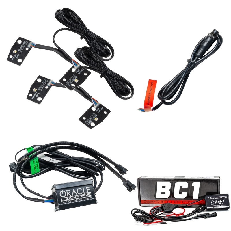 Oracle 2021 Ford Bronco DRL Upgrade w/ Halo Kit - ColorSHIFT w/ BC1 Controller thumbnail 2