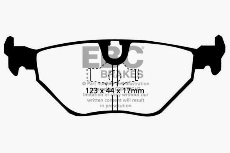 EBC 87-91 BMW M3 2.3 (E30) Yellowstuff Rear Brake Pads thumbnail 4