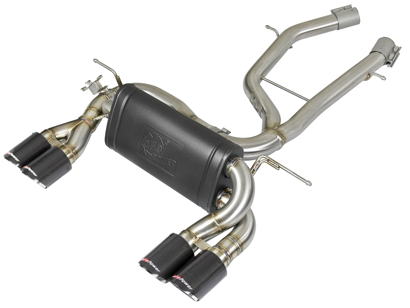 aFe MACH Force-Xp 2-1/2in Stainless Steel Axle Back Exhaust w/CF 15-19 BMW M3/M4 (F80/82/83) thumbnail 2