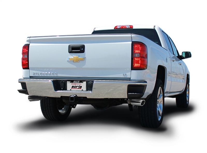 Borla 14 Silv/Sierra C/B Exhaust S-Type 1500 5.3L V8 AT/MT 2&4WD Ext Cab Split Side Exit thumbnail 7