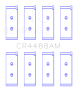 King Engine Bearings Fiat 132 OE Replacement BiMetal Connecting Rod Bearing Set thumbnail 4