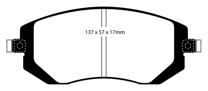 EBC S4 Brake Pad and Rotor Kit (1x ebcDP31661C, 1x ebcUSR972) thumbnail 4