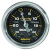 Autometer Carbon Fiber 52mm 20 PSI Mechanical Boost Gauge thumbnail 8
