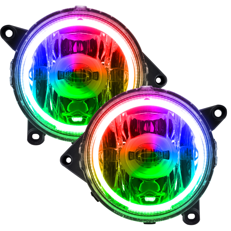Oracle Ford Mustang GT 13-14 LED Fog Halo Kit - ColorSHIFT thumbnail 4