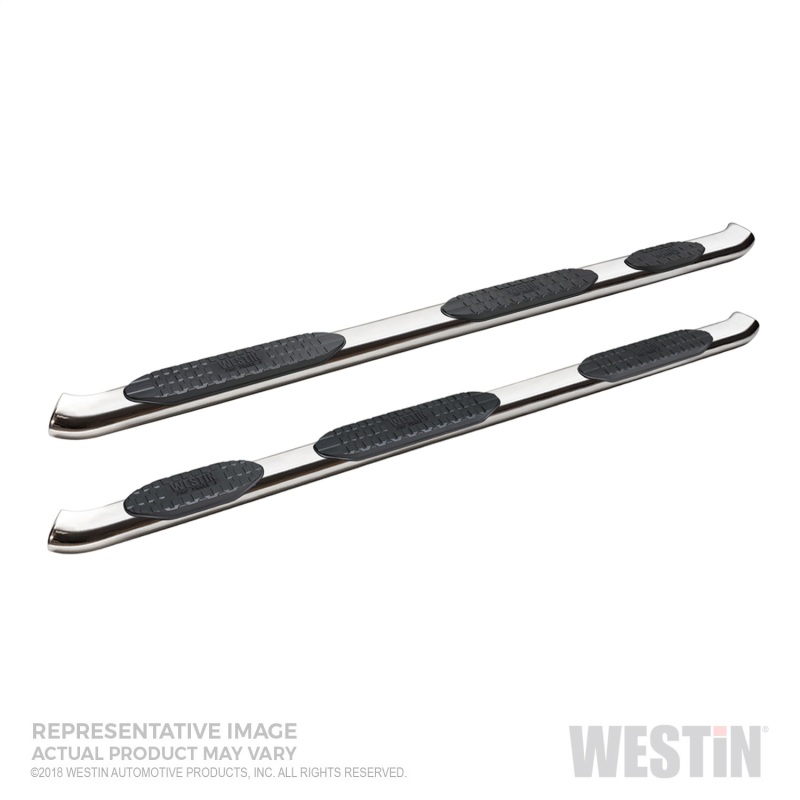 Westin 2019 Chevrolet Silverado/Sierra 1500 CC (5.5ft) PRO TRAXX 5 WTW Oval Nerf Step Bars - SS thumbnail 5