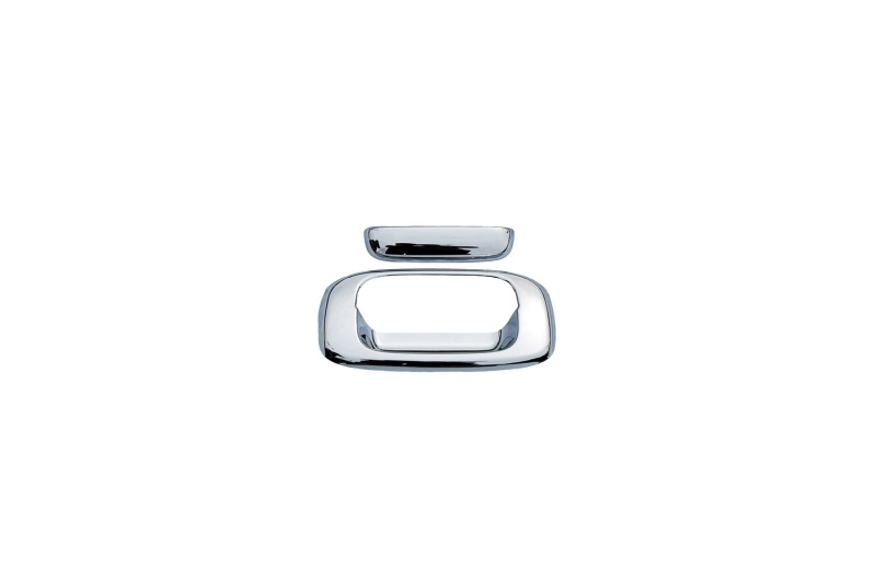 AVS 15-18 Chevy Silverado 1500 (w/Rear Camera) Tailgate Handle Cover 2pc - Chrome thumbnail 2