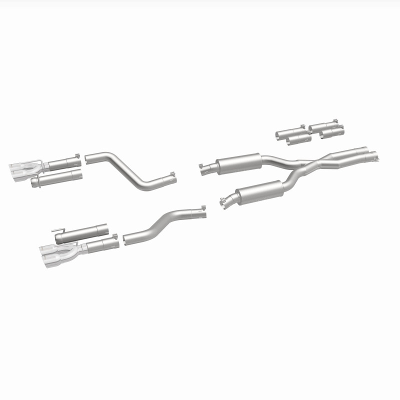 MagnaFlow 2017+ Dodge Challenger 409 SS Polished 3in Quad Tips Cat-Back Exhaust