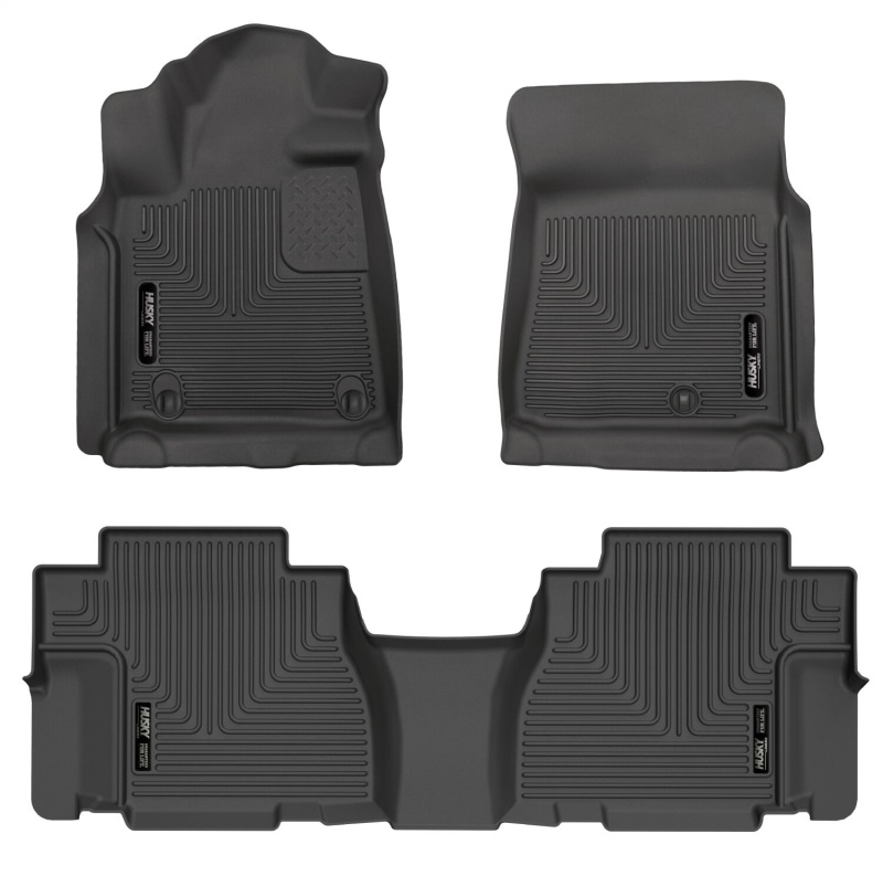 Husky Liners 08-11 Toyota Sequoia WeatherBeater Front & 2nd Seat Floor Liners (Black) thumbnail 2
