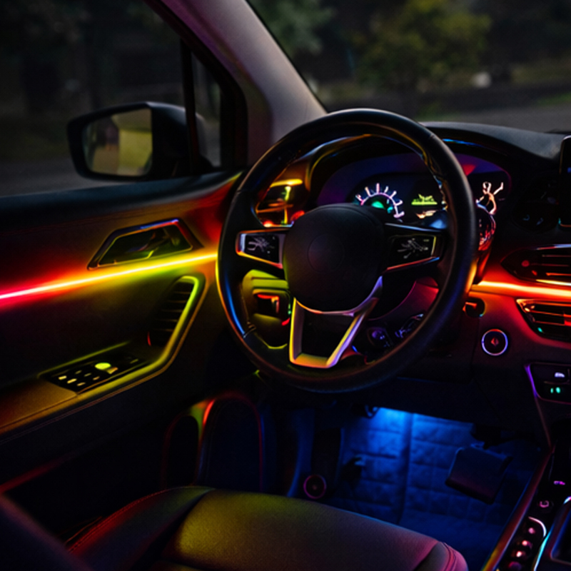 Oracle Lighting Dynamic Colorshift 18 Piece Universal Full LED Interior Dash Board Kit