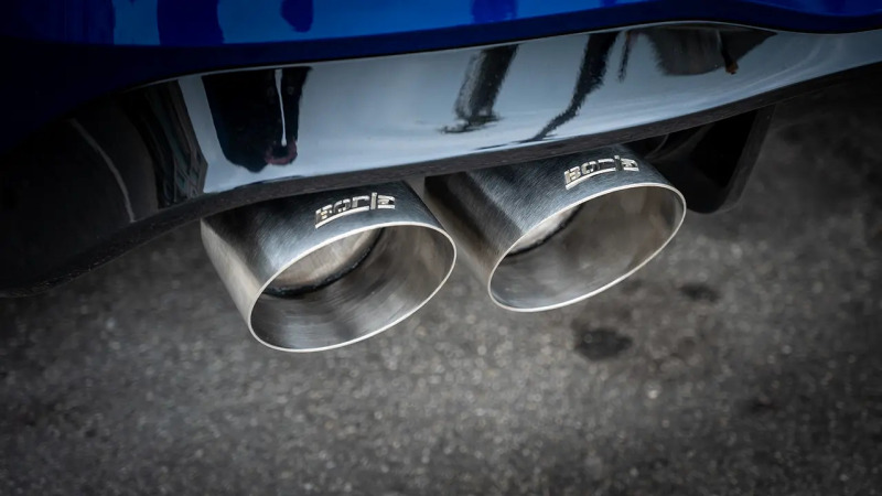 Borla 22-25 Volkswagen Golf R S-type Cat-Back Exhaust - Dual 4.5in Stainless Brushed Tips w/ Logo thumbnail 3