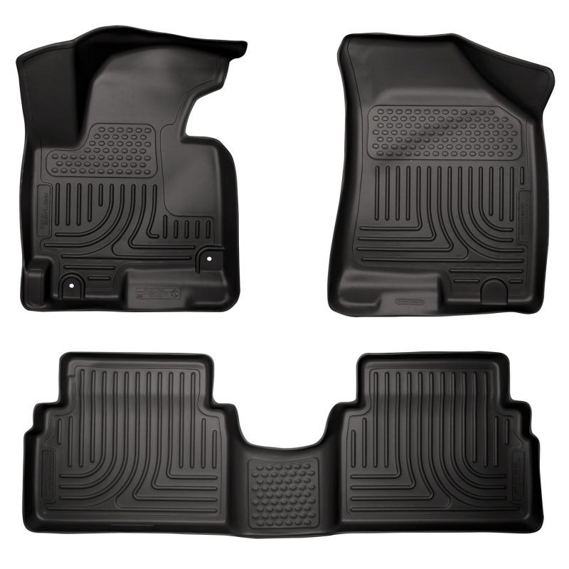 Husky Liners 14 Hyundai Tucson w/Retain Hooks WeatherBeater Combo Front & 2nd Row Black Floor Liners thumbnail 4