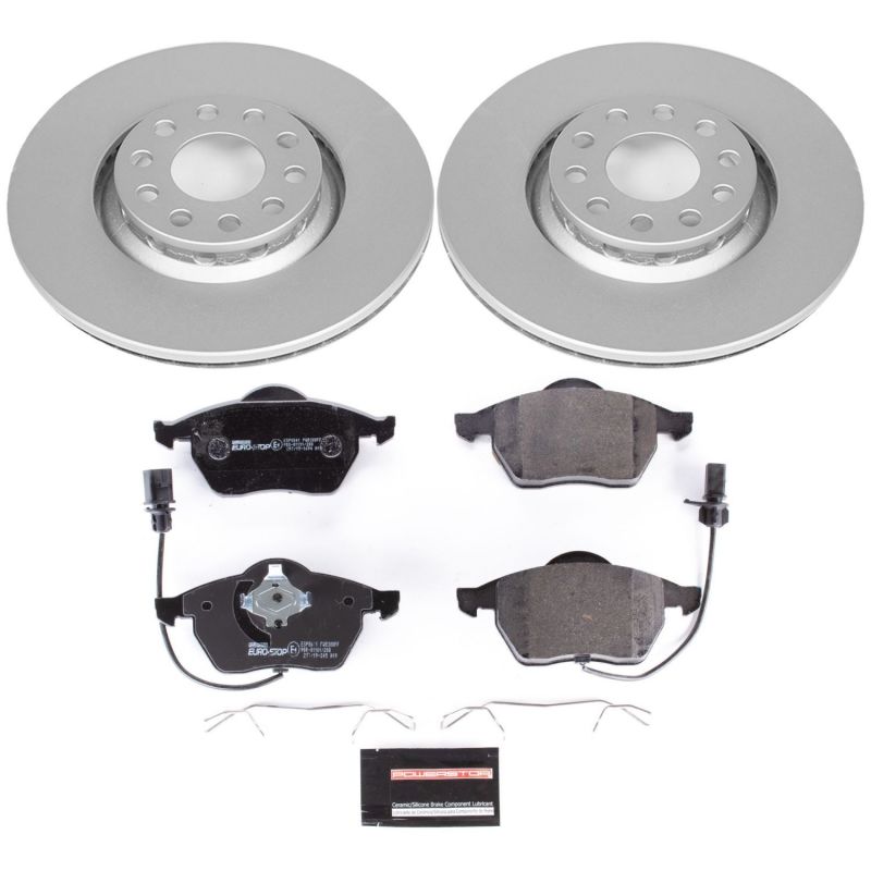 Power Stop 02-05 Audi A4 Front Euro-Stop Brake Kit thumbnail 2