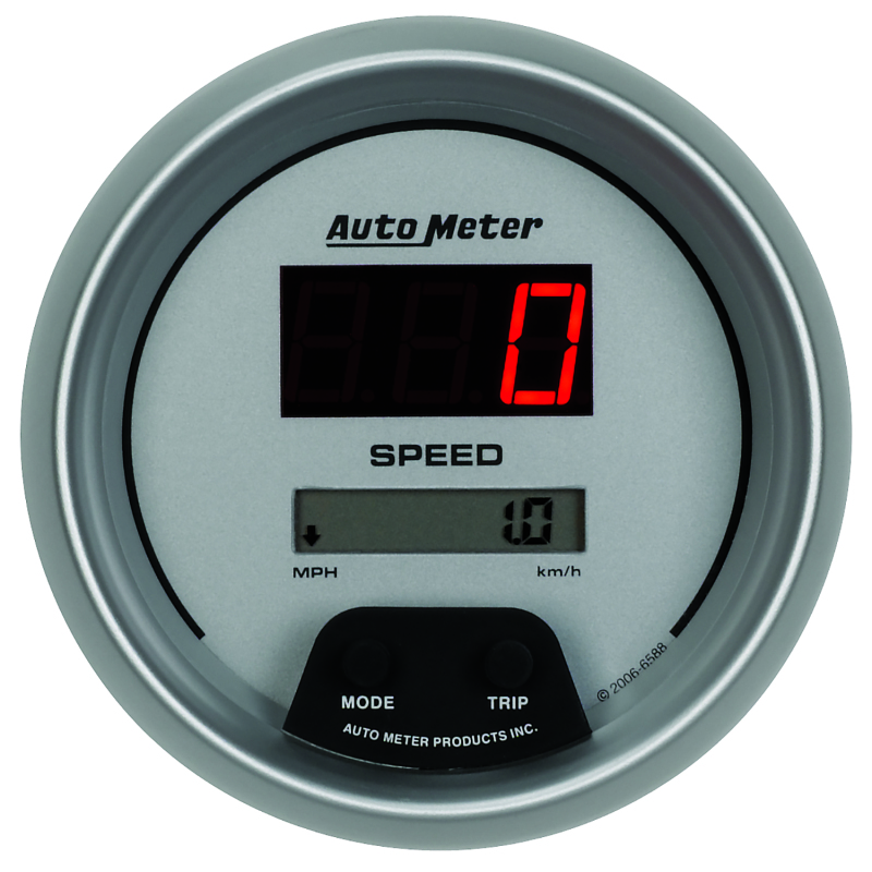 Autometer Ultra-Lite 3 3/8in 160 MPH Digital Speedo Gauge