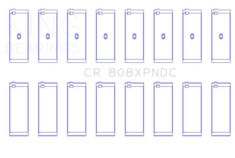 King Chevrolet 369-502 Gen IV / V / VI Big Block Performance Rod Bearing Set - Coated thumbnail 5