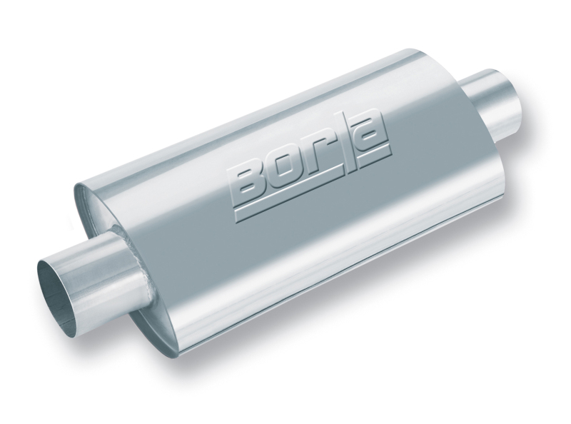 Borla XR-1 Racing Sportsman 2 1/2 inch Outlet / 2 1/2 inch Inlet 16in Case Oval Muffler thumbnail 2