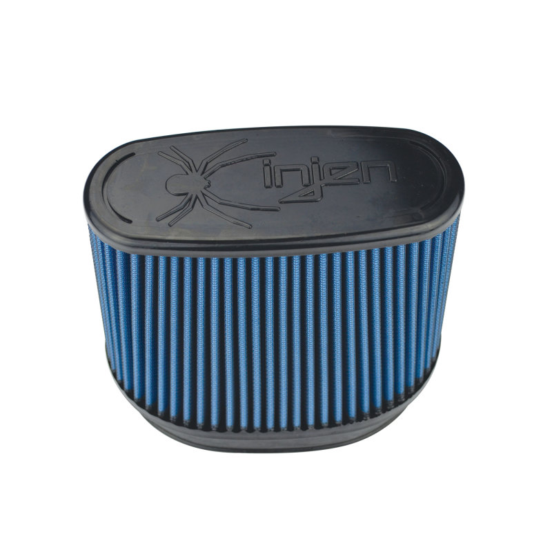Injen 8-Layer Oiled Cotton Gauze Air Filter/ Oval ID Oval Base/5.55in Media HT/7in x 2.75in Oval Top thumbnail 9