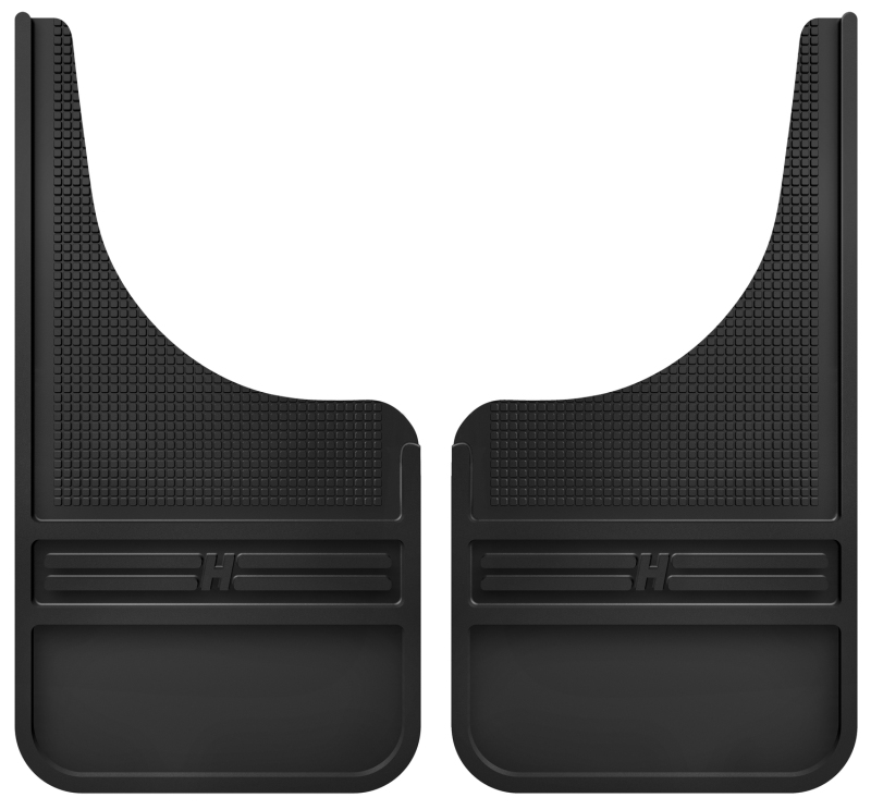 Husky Liners Universal 12in Wide Black Rubber Front Mud Flaps w/o Weight thumbnail 4