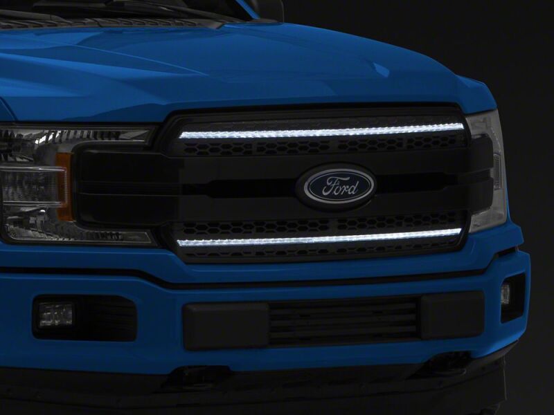 Raxiom 18-20 Ford F-150 CXR Series LED Upper Replacement Grille with White DRL- Black thumbnail 8