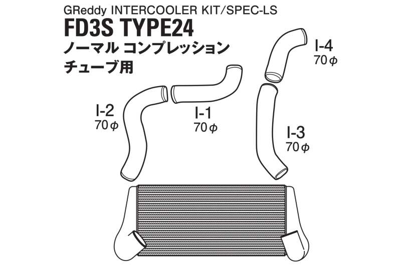 GReddy Mazda RX-7 FD3S T-24F Intercooler Factory Comp *Special Order* thumbnail 3