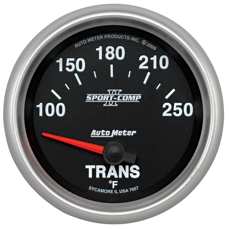 Autometer Sport-Comp II 66.7mm 100-250 Deg F Transmission Electric Temperature Gauge thumbnail 4