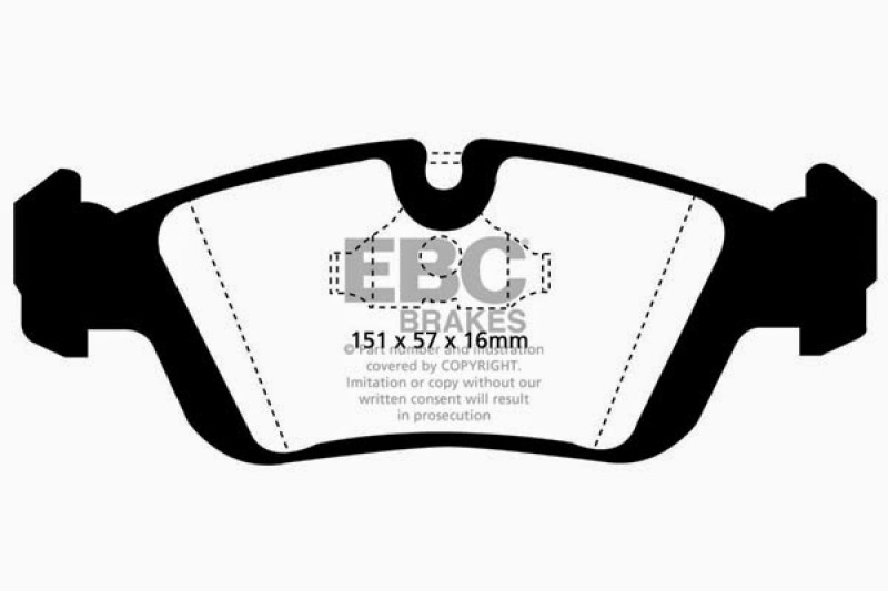 EBC 96-98 BMW Z3 Bluestuff Front Brake Pads thumbnail 2