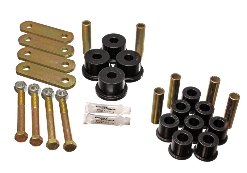 Energy Suspension 64-73 Ford Mustang Black Heavy Duty Shackle Set thumbnail 5