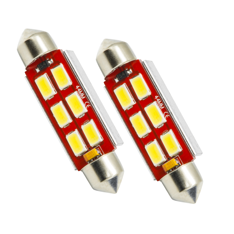 Oracle 44MM 6 LED 3-Chip Festoon Bulbs (Pair) - Cool White thumbnail 6