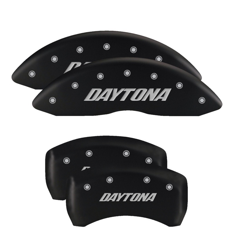 MGP 4 Caliper Covers Engraved Front & Rear With out stripes/Avenger Black finish silver ch thumbnail 7