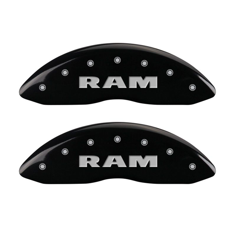 MGP 4 Caliper Covers Engraved Front & Rear RAM Black finish silver ch thumbnail 9