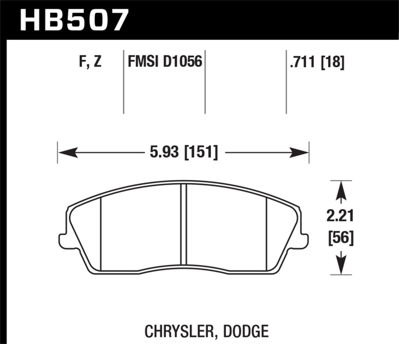 Hawk Performance Ceramic Street Brake Pads thumbnail 6