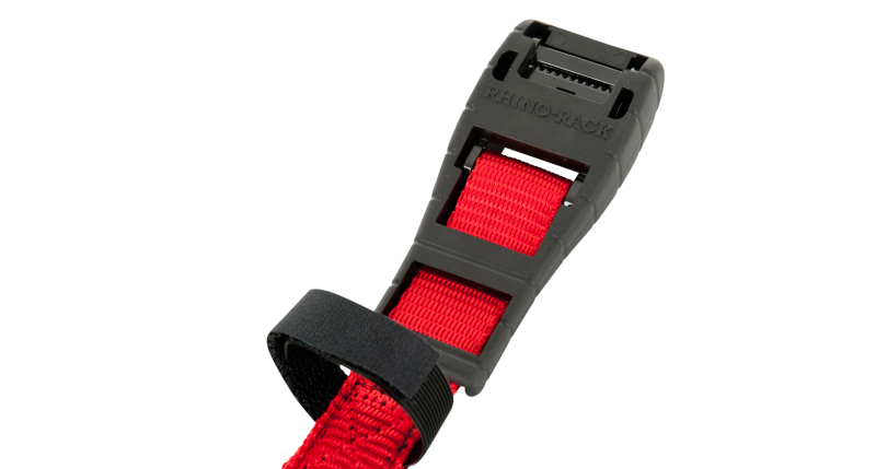 Rhino-Rack Rapid Tie Down Straps w/Buckle Protector - 4.5m/15ft - Pair - Red thumbnail 7