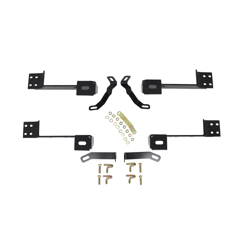 Westin 99-14 Chevy Silv 2500/3500 Reg/Ext Cab Premier Oval Nerf Step Bar Mount Kit - Blk thumbnail 2